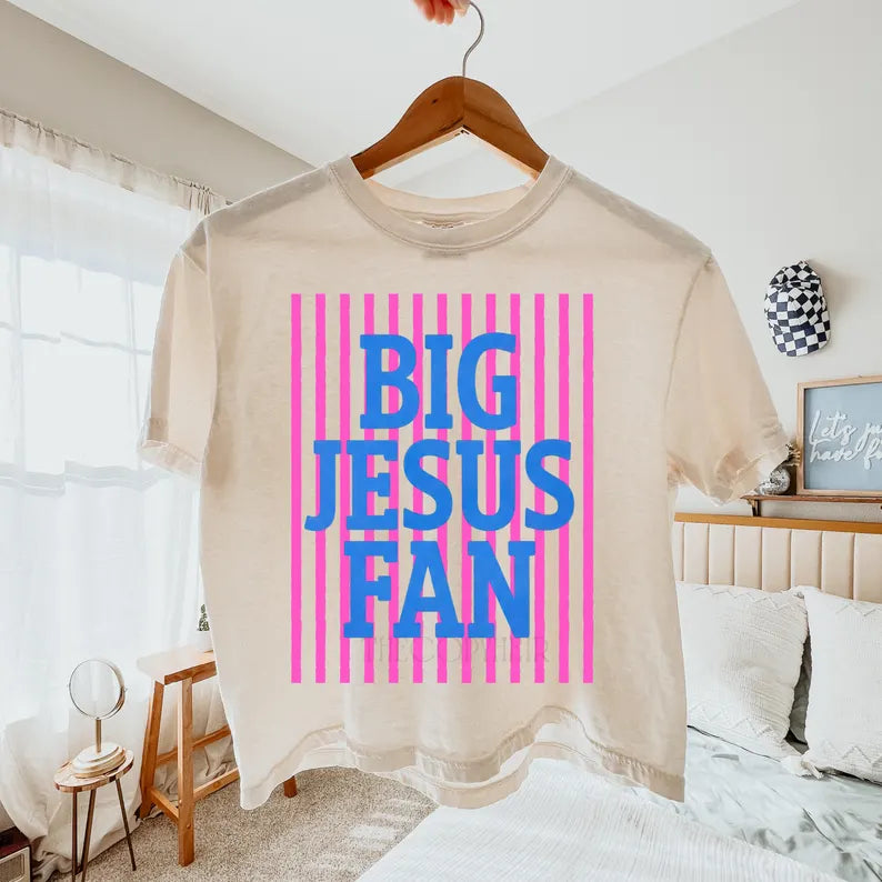 Big Jesus Fan Graphic Tee
